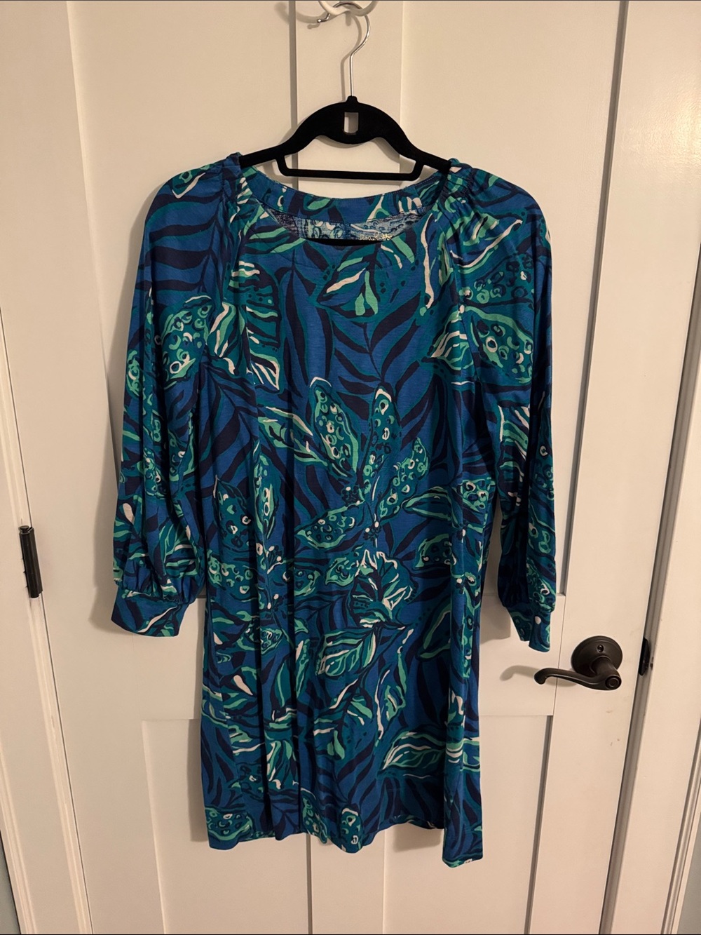 Lilly Pulitzer Blue Tropical Print Women’s Dress size medium